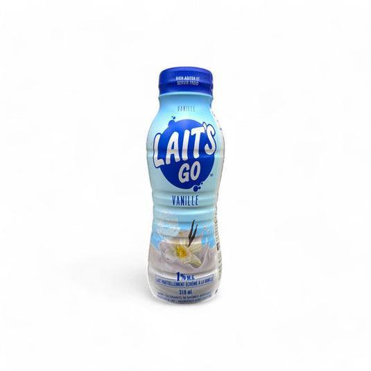 Milk2Go 1% Vanilla Partly Skimmed Milk, 310 mL