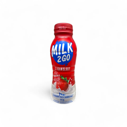 Milk2Go 1% Strawberry Partly Skimmed Milk,310 mL