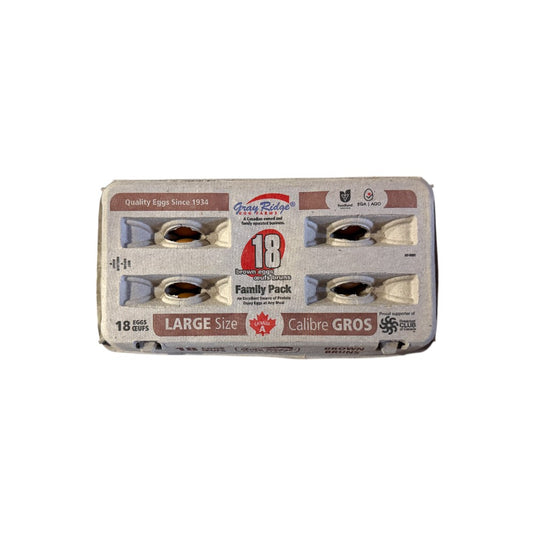 Large Brown Eggs, 18Pcs