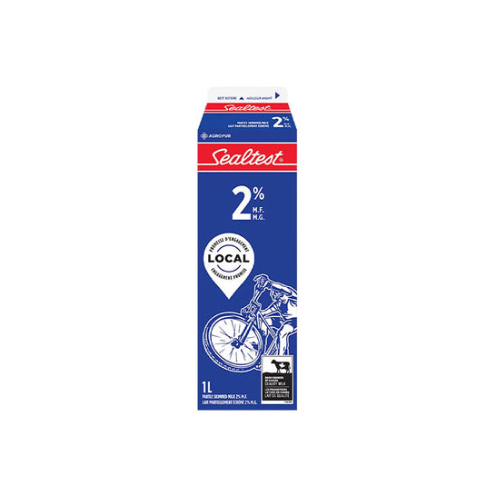 Sealtest Partly Skimmed 2% Milk, 1 L