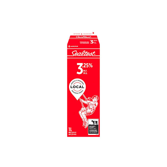 Sealtest Homogenized 3.25% Milk, 1 L