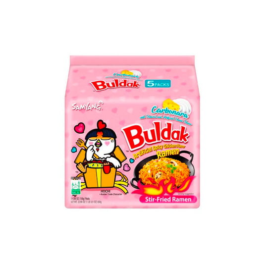 Samyang Buldak Hot Chicken Flavor Ramen Cream Carbonara 5x130g, 650g