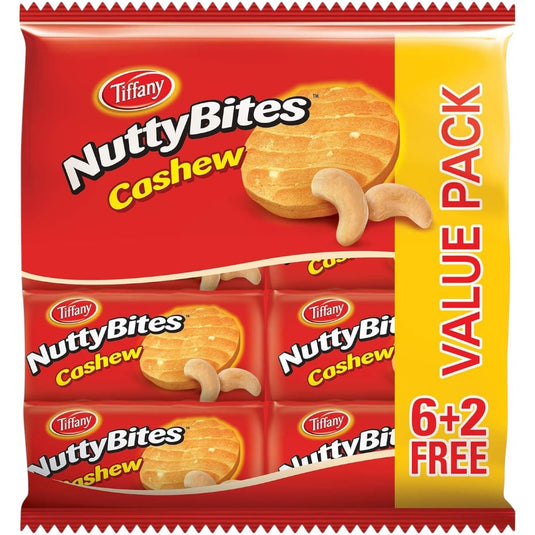 Tiffany Nutty Bites Cashew, 8 X 81 G, 648g